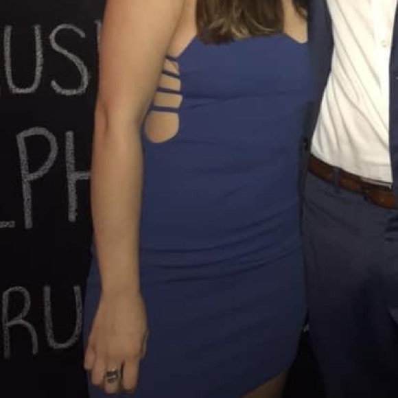 Blue Cutouts Dress | Perfect for Nights Out - Picture 4 of 4